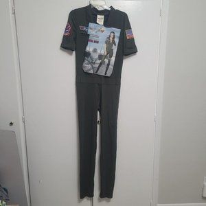 Top Gun Maverick Women Flight Suit Halloween Costume Size LARGE